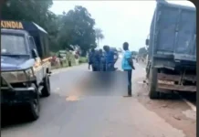 Kindia : collision mortelle entre une moto et un camion, un gendarme décède